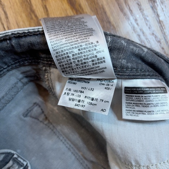 Levi's Demi Curve Low Rise Skinny Jeans Women's 13/31 (34X31) Gray Acid Wash - Picture 7 of 12